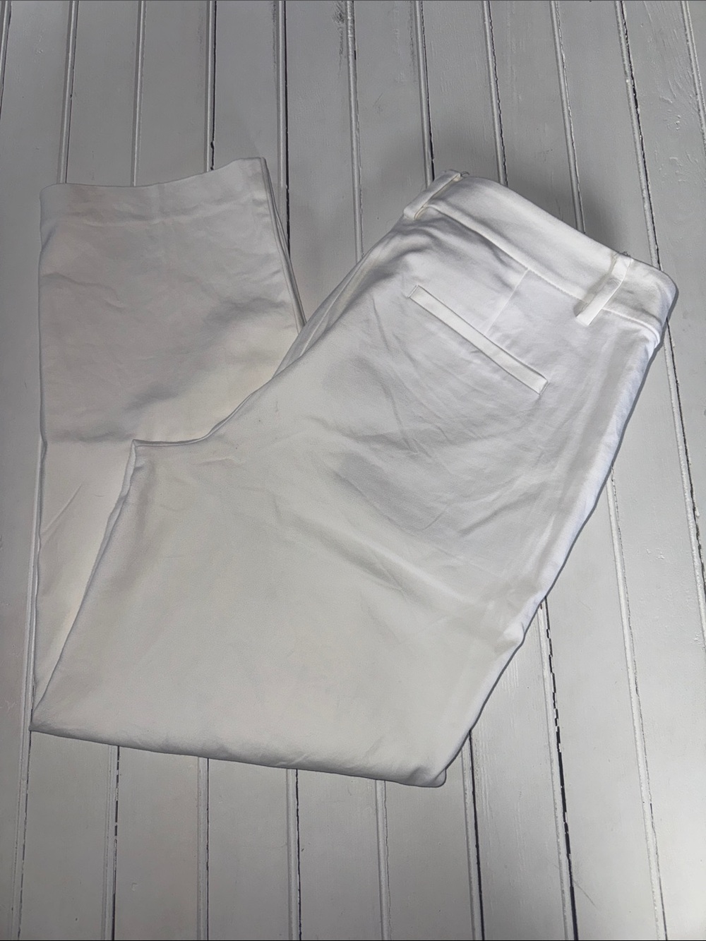 Loft The Riviera Slim Pants White Size 10